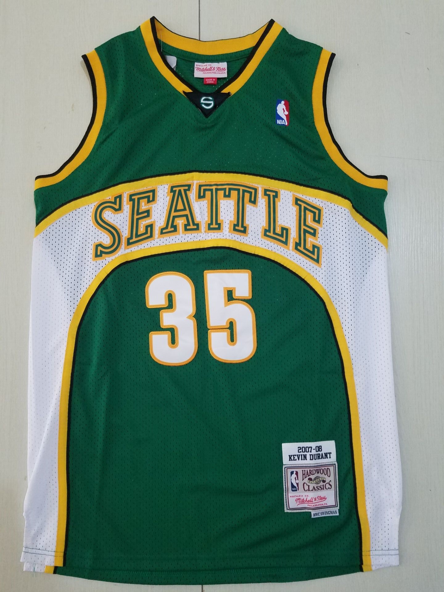 Men Brooklyn Nets #35 Durant green Nike Game NBA Jerseys